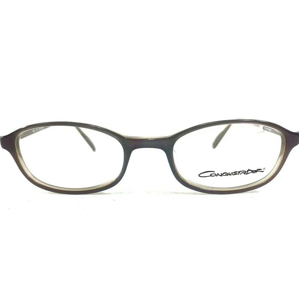 Conquistador AJ13 08 Eyeglasses Frames Purple Brown Oval Full Rim 45-18-140